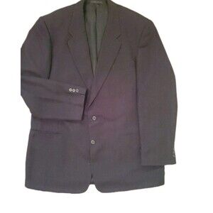 VTG Jhane Barnes Men's Black Suede Blazer Sportcoat Jacket 46L